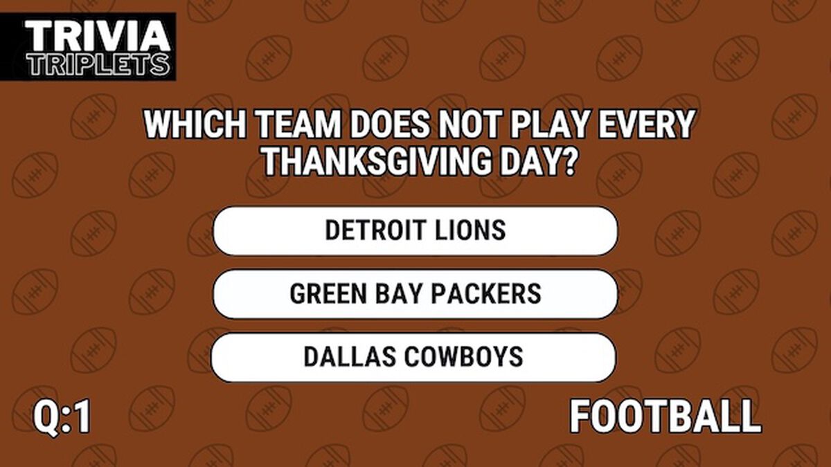 Trivia Triplets: Thanksgiving Edition image number null